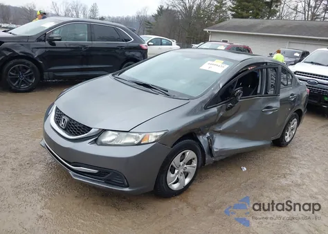 2013 Honda Civic Lx from USA, damaged, VIN 2HGFB2F50DH599827